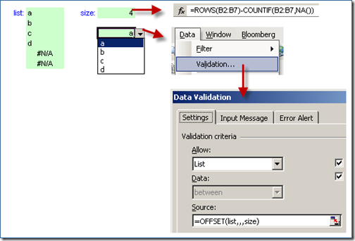 list-in-excel